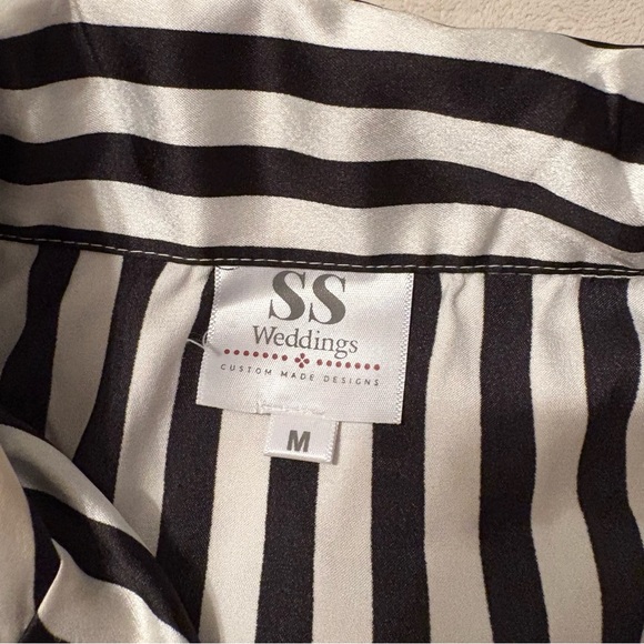 SS Weddings Striped Pajama Set - Picture 4 of 5